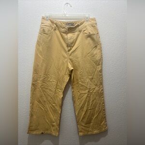 Chicos Platinum Women’s Capri Flat Front Straight